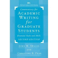 Commentary for Academic Writing for Graduate Students: Essential Tasks and Skills