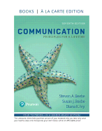 Communication: Principles for a Lifetime -- Loose-Leaf Edition