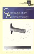 Communications in Asteroseismology Volume 163, 2011