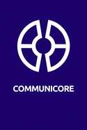 Communicore: Composition Notebook, Retro EPCOT Center Journal with Purple Soft Cover, 200 Blank Lined