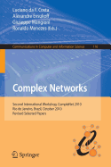 Complex Networks: Second International Workshop, Complenet 2010, Rio de Janeiro, Brazil, October 13-15, 2010, Revised Selected Papers