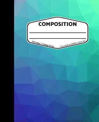 Composition: Gradient Texture - College Ruled Composition Notebook - Three Dogs Publishing