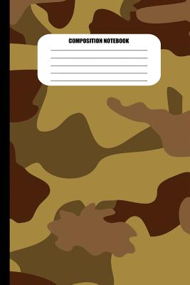 Composition Notebook: Camouflage (Brown Colors) (100 Pages, College Ruled) - Sutherland Creek