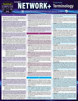 Comptia(r) Network+ Terminology: A Quickstudy Laminated Reference Guide - Antoniou, George, PhD