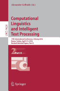 Computational Linguistics and Intelligent Text Processing: 17th International Conference, Cicling 2016, Konya, Turkey, April 3-9, 2016, Revised Selected Papers, Part II