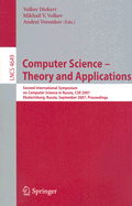 Computer Science: Theory and Applications: Second International Symposium on Computer Science in Russia, Csr 2007, Ekaterinburg, Russia, September 3-7, 2007, Proceedings