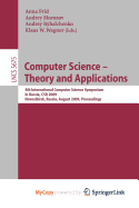 Computer Science - Theory and Applications - Frid, Anna (Editor), and Morozov, Andrey S (Editor), and Rybalchenko, Andrey (Editor)