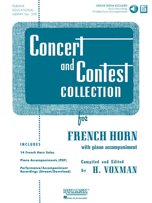 Concert and Contest Collection for French Horn Book/Online Media - Voxman, H (Editor)