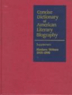 Concise Dictionary of American Literary Biography: Colonization to the American Renaissance, 1640-1865