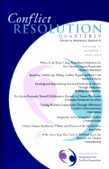 Conflict Resolution Quarterly, No. 1,2001