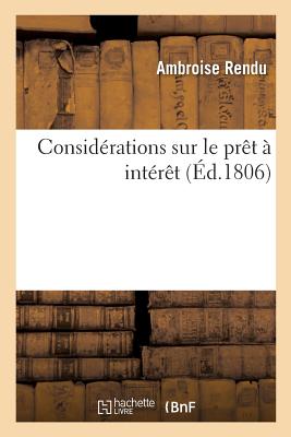 Consid?rations Sur Le Pr?t ? Int?r?t - Rendu, Ambroise