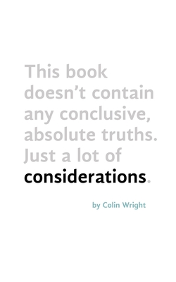 Considerations - Wright, Colin