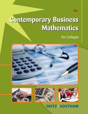 Contemporary Business Mathematics for Colleges - Deitz, James E, and Southam, James L