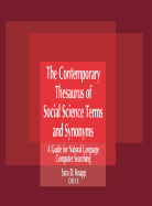 Contemporary Thesaurus of Social Science Terms and Synonyms