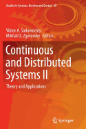 Continuous and Distributed Systems II: Theory and Applications