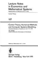 Control Theory, Numerical Methods, and Computer Systems Modelling: International Symposium, Rocquencourt, June 17-21, 1974