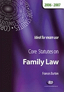 Core Statutes on Family Law
