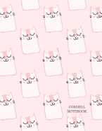 Cornell Notebook: 120 Pages Cornell Note Format, Effective Way for Note-Taking, Condensing and Organizing, Cute Cat Pink Cover, High School Edition