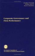 Corporate Governance and Firm Performance - Karpoff, Jonathan, and Marr Jr, M Wayne, and Danielson, Morris