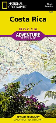 Costa Rica Adventure Travel Map (Trails Illustrated) - National Geographic