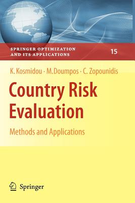 Country Risk Evaluation: Methods and Applications - Kosmidou, Kyriaki, and Doumpos, Michael, and Zopounidis, Constantin