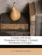 Cours D'tude Pharmaceutique: Chimie Pharmaceutique...