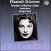 Elisabeth Grummer: Schubert & Brahms Lieder
