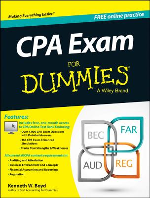 CPA Exam for Dummies with Online Practice - Boyd, Kenneth W