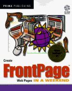 Create FrontPage Web Pages in a Weekend