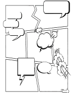 Create Your Own Comic Book: Blank square blocks for creating your story! 150 Pages - 8.5 x 11