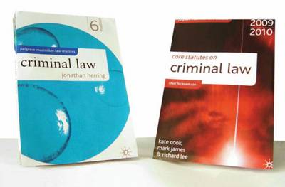 Criminal Law and Core Statutes Value Pack - Herring, Jonathan, and Cook, Kate, and James, Mark