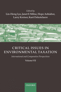 Critical Issues in Environmental Taxation: Volume VII
