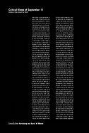 Critical Views of September 11: Analyses from around the World