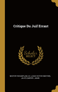 Critique Du Juif Errant