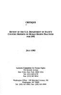 Critique: Review of the U.S. Department of State's Country Reports on Human Rights Practices for 1995