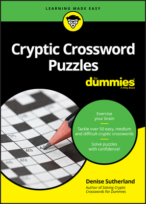 Cryptic Crossword Puzzles For Dummies - Sutherland, Denise