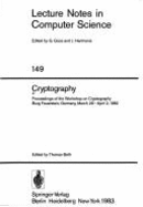 Cryptography: Proceedings of the Workshop on Cryptography, Burg Feuerstein, Germany, March 29 - April 2, 1982