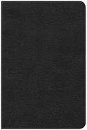 CSB Compact Ultrathin Reference Bible, Black Leathertouch