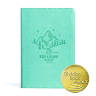 CSB Explorer Bible For Kids, Light Teal Mountains, Indexed
