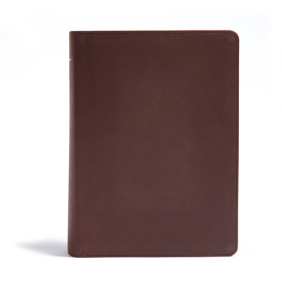 CSB He Reads Truth Bible, Brown Genuine Leather: Black Letter, Wide Margins, Notetaking Space, Reading Plans, Sewn Binding, Two Ribbon Markers, Easy-To-Read Bible Serif Type - He Reads Truth, and Csb Bibles by Holman, and Myers, Raechel