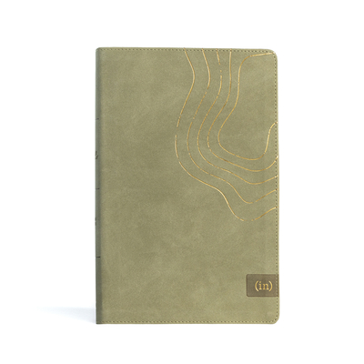 CSB (In)Courage Devotional Bible, Sage Leathertouch, Indexed - 