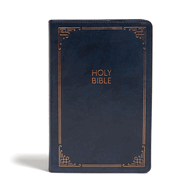 CSB Large Print Personal Size Reference Bible, Navy Leathertouch: Holy Bible