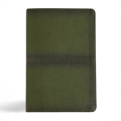 CSB Men's Daily Bible, Olive Leathertouch, Indexed - Wolgemuth, Robert (Editor), and Csb Bibles by Holman (Editor)