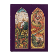 CSB Notetaking Bible, Stained Glass Edition, Amethyst Cloth Over Board