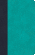 CSB Personal Size Bible, Navy/Teal Leathertouch