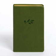 CSB Personal Size Giant Print Bible, Olive Leathertouch