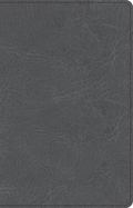 CSB Thinline Bible, Charcoal Leathertouch