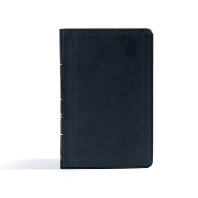 CSB Ultrathin Reference Bible, Black Leathertouch, Indexed - Csb Bibles by Holman