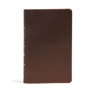 CSB Ultrathin Reference Bible, Brown Genuine Leather, Indexed