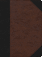 CSB Verse-By-Verse Reference Bible, Black/Brown Leathertouch